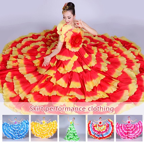 Abito flamenco danza gonna